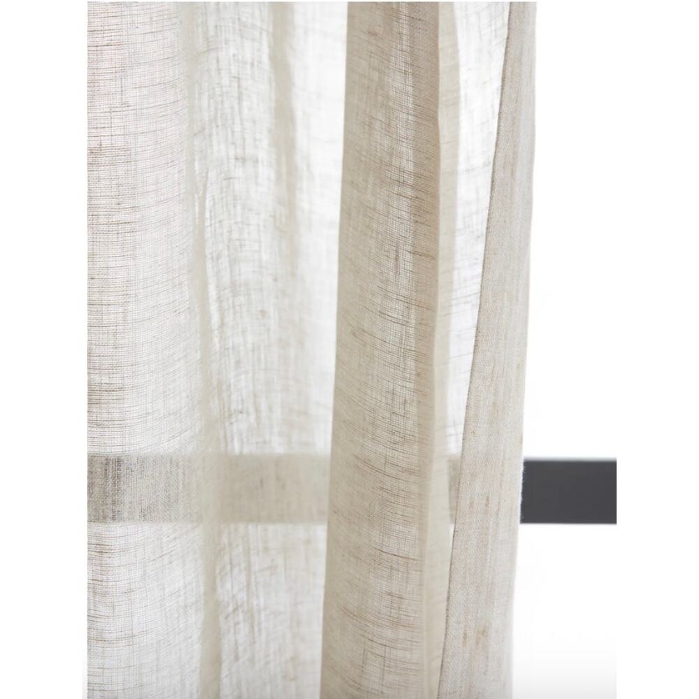 Quince Curtain Sheer 48X84 Flax NWOT#76
